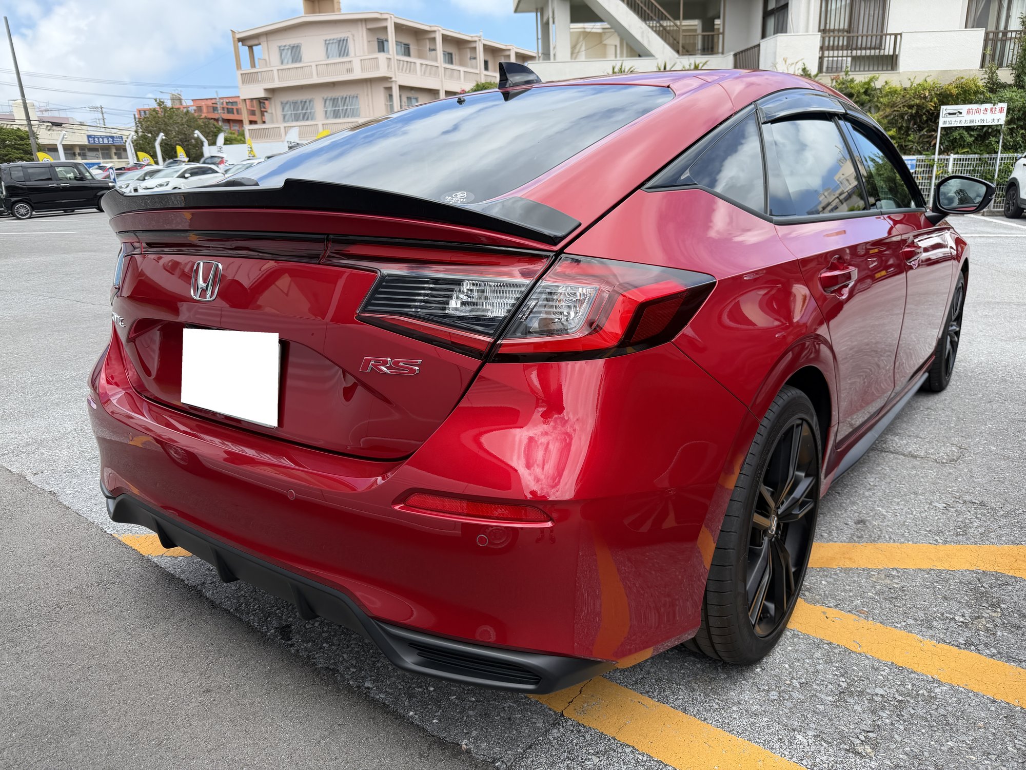 ホンダ シビックRSのリア斜め